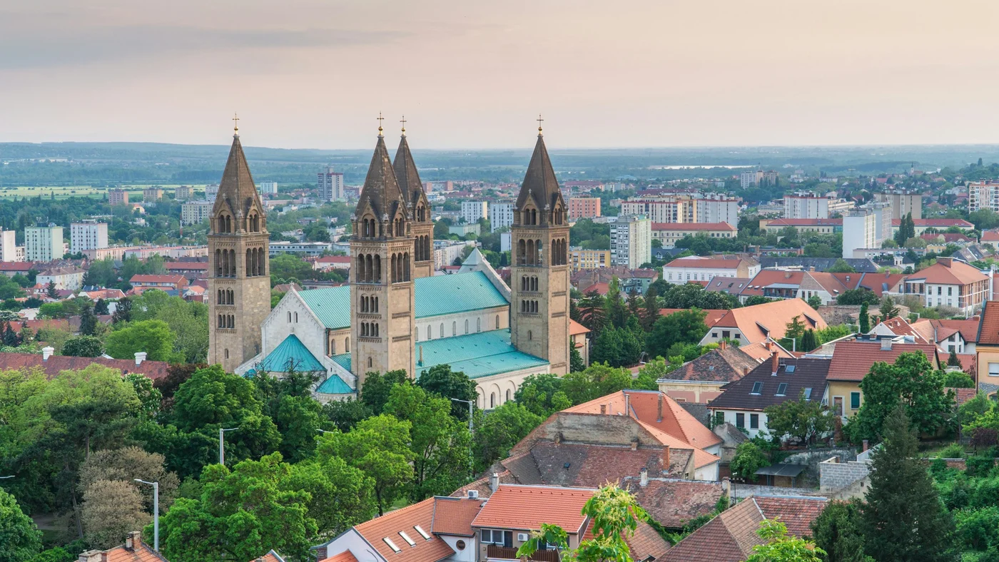 Pécs skyline