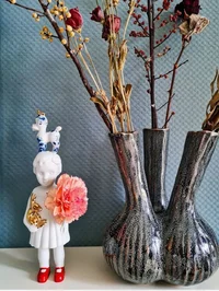 Pupke with Poodle - White with poodle Delft blue | Collection